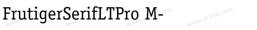 FrutigerSerifLTPro M字体转换